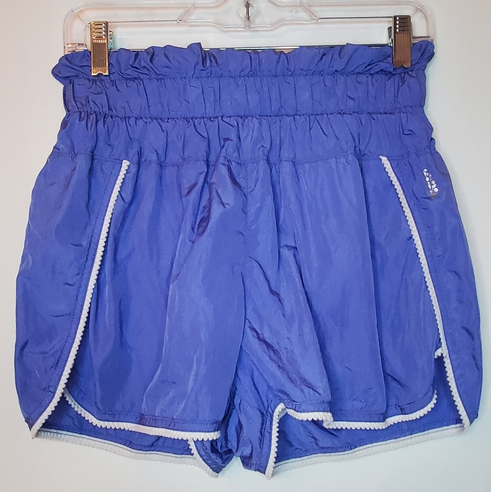 FREE PEOPLE -size M-FP Movement The Way Home Shorts - Blue and White Activewear
